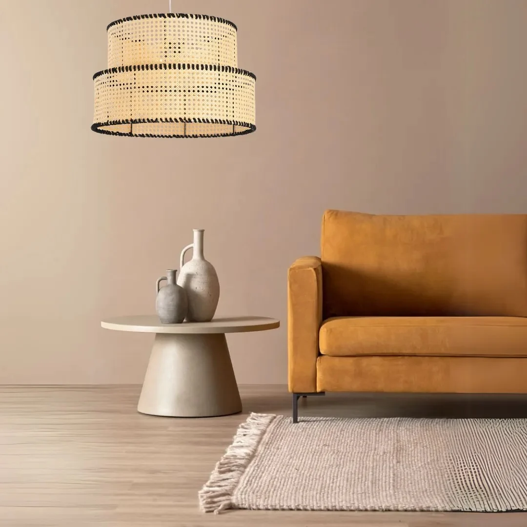 Rattan Boho Ceiling Lamp -VL-TBS-1403372 - Image 2
