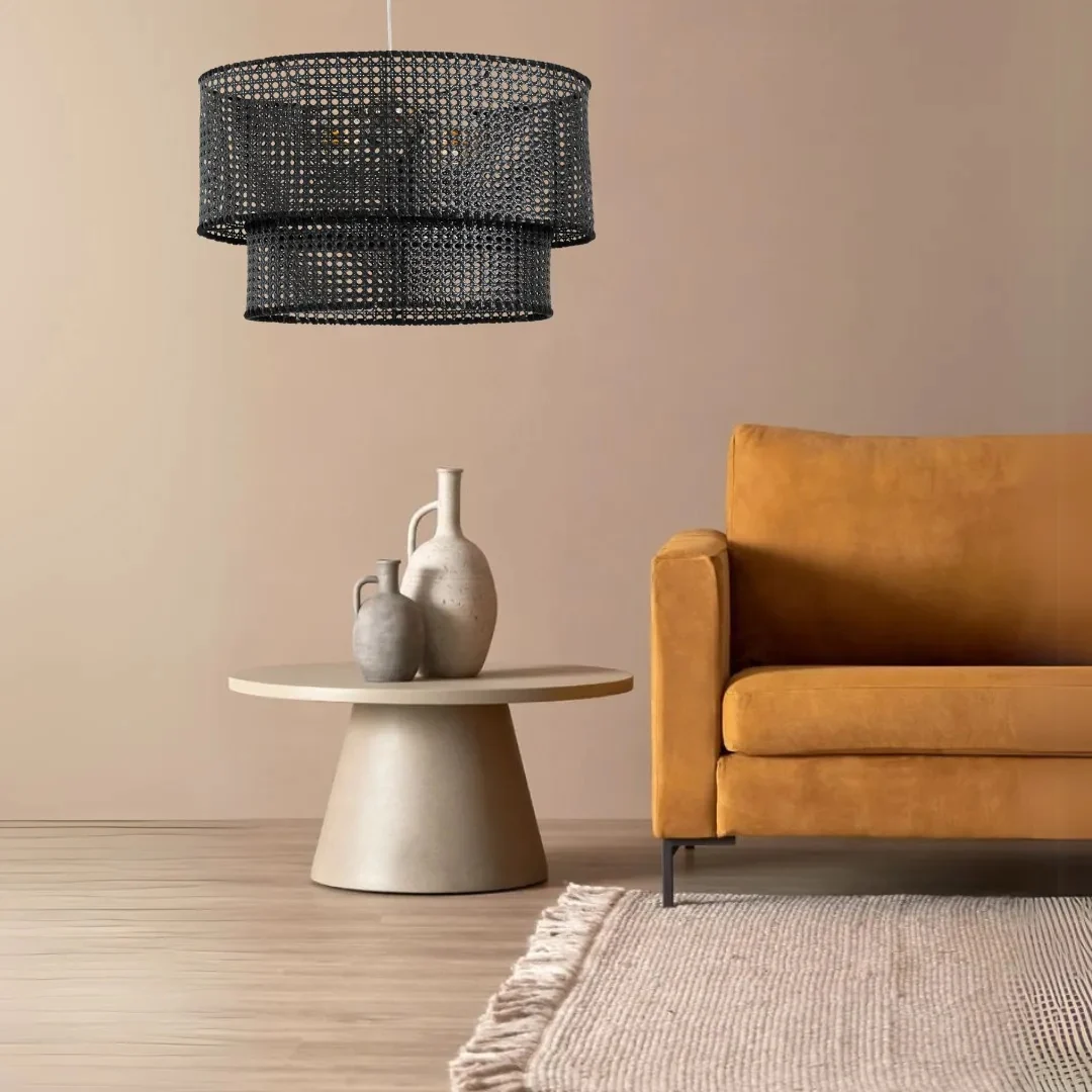Rattan Boho Ceiling Lamp -VL-TBS-1404373 - Image 2