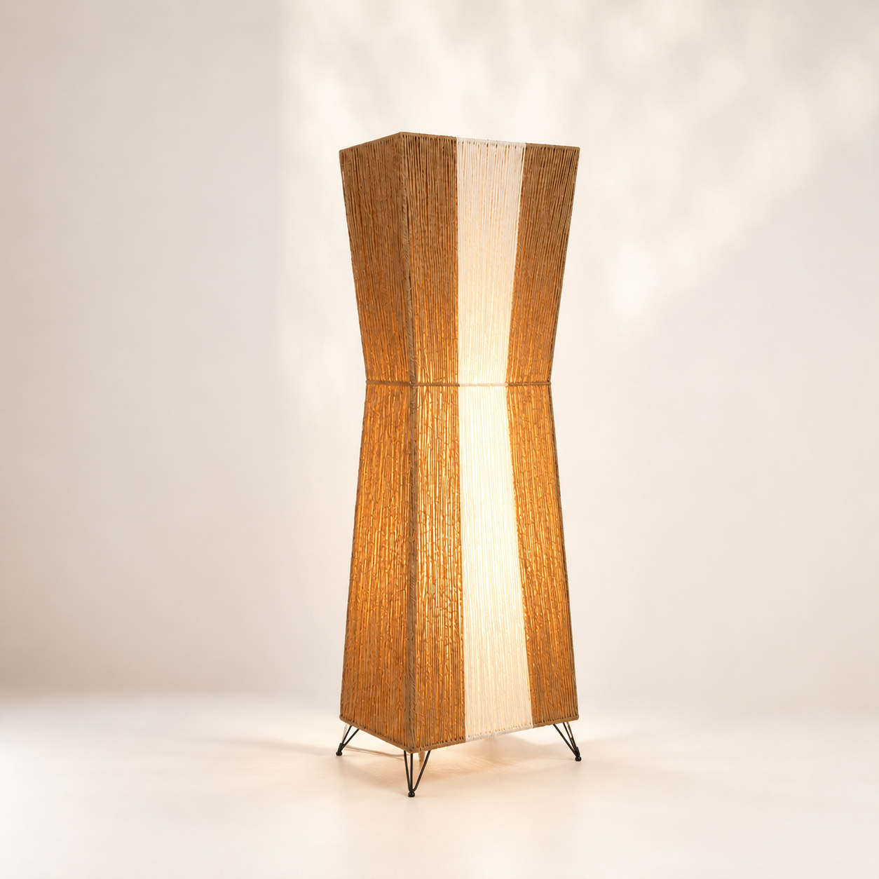 Burlap Boho Floor Lamp -VL-TBS-440410 - Image 4
