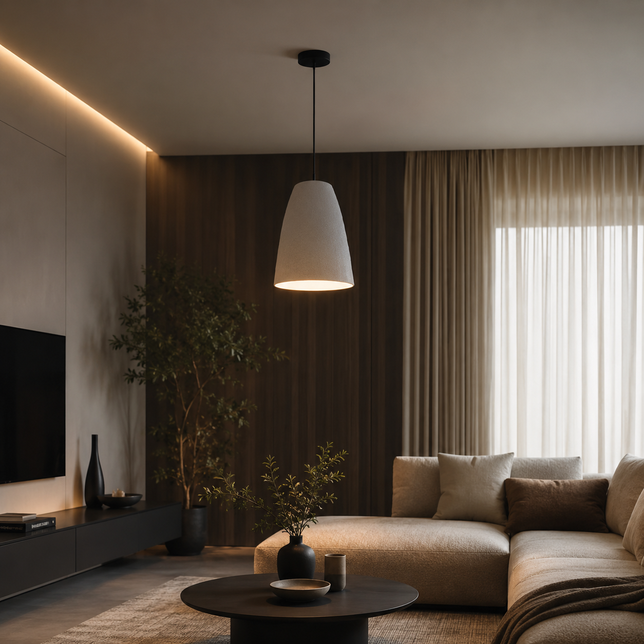 Fiberglass Ceiling Lamp -VL-TBS-368338 - Image 2
