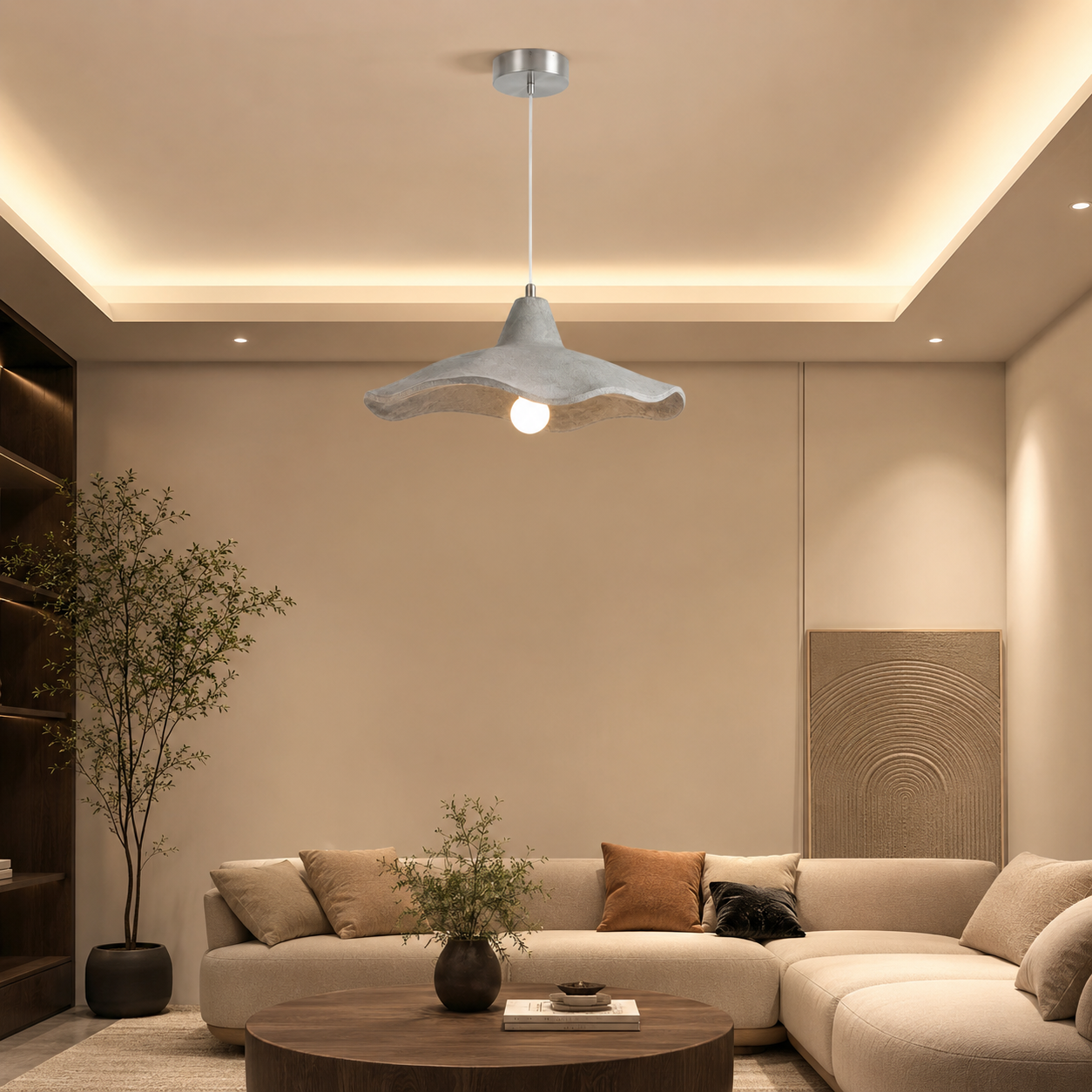 Fiberglass Ceiling Lamp -VL-TBS-391361 - Image 2