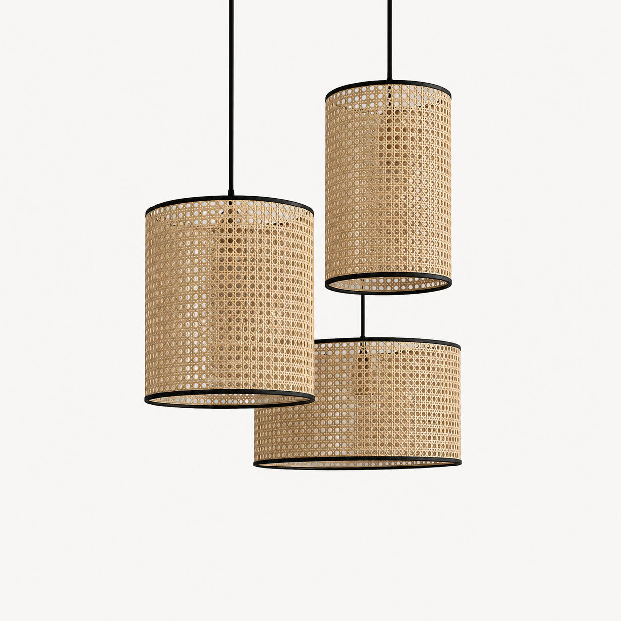 Rattan Boho Ceiling Lamp -VL-TBS-455425 - Image 3
