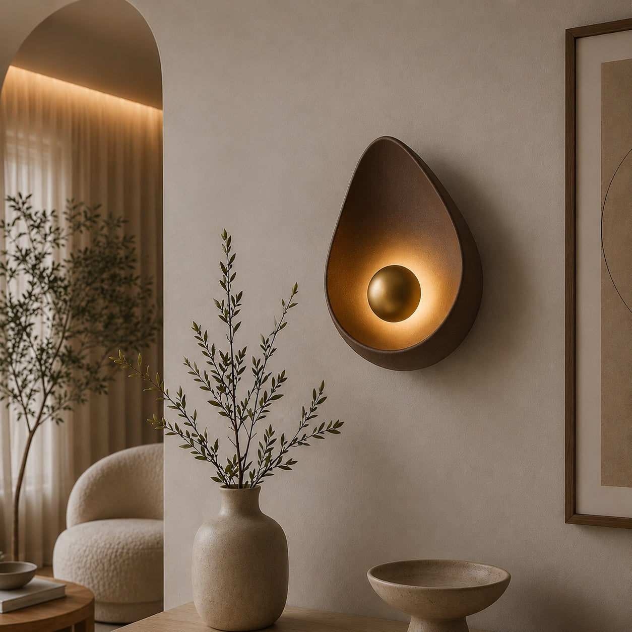 Fiberglass Wall Lamp -VL-TBS-253223 - Image 2