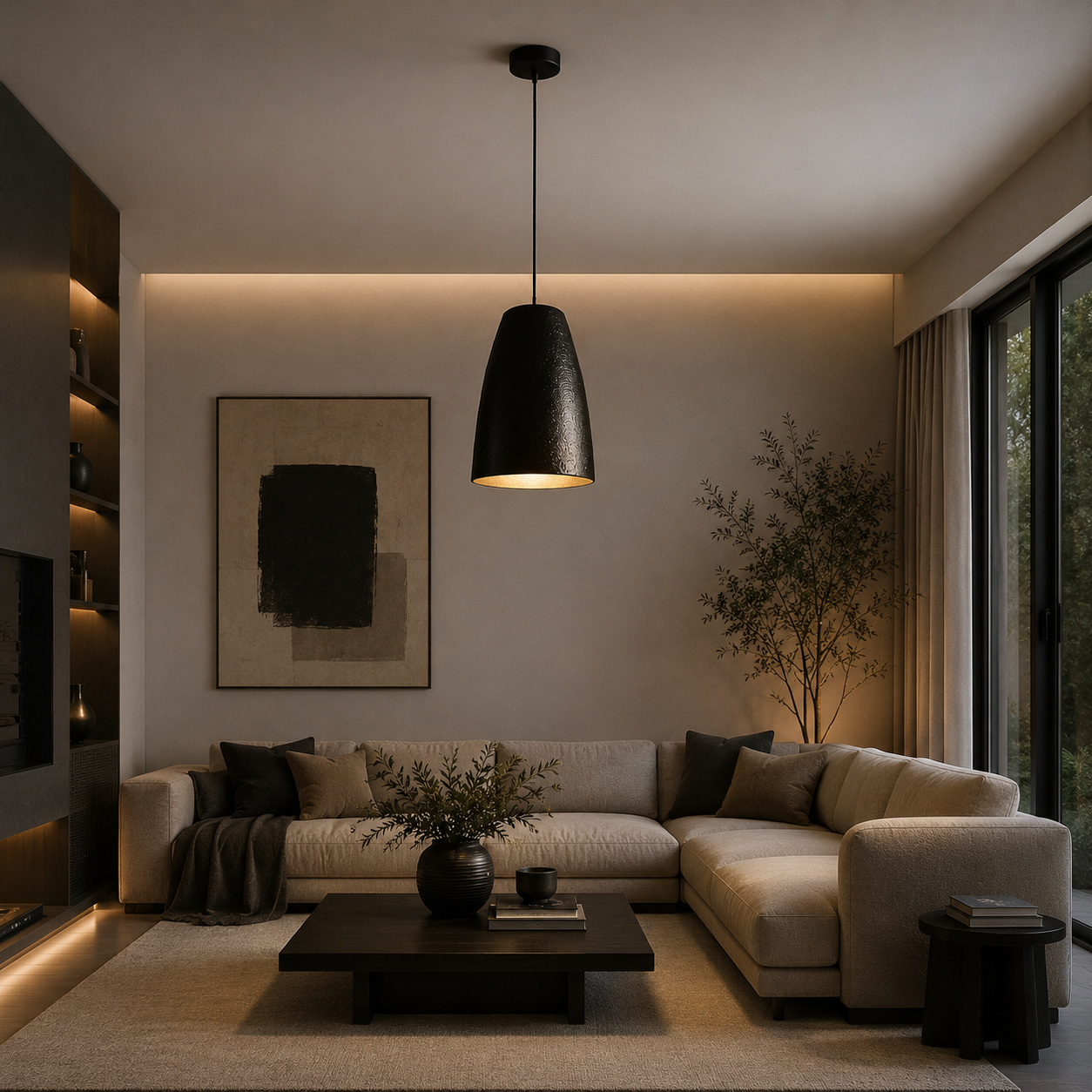 Fiberglass Ceiling Lamp -VL-TBS-367337 - Image 2