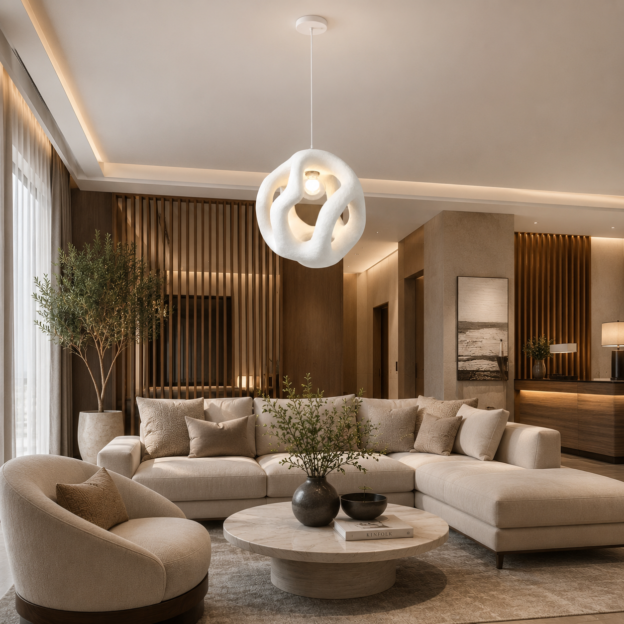 Fiberglass Ceiling Lamp -VL-TBS-317287 - Image 2