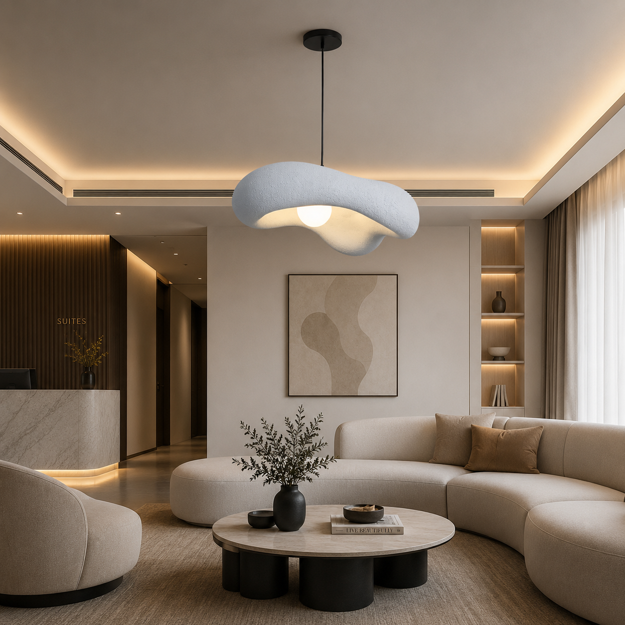 Fiberglass Ceiling Lamp -VL-TBS-365335 - Image 2