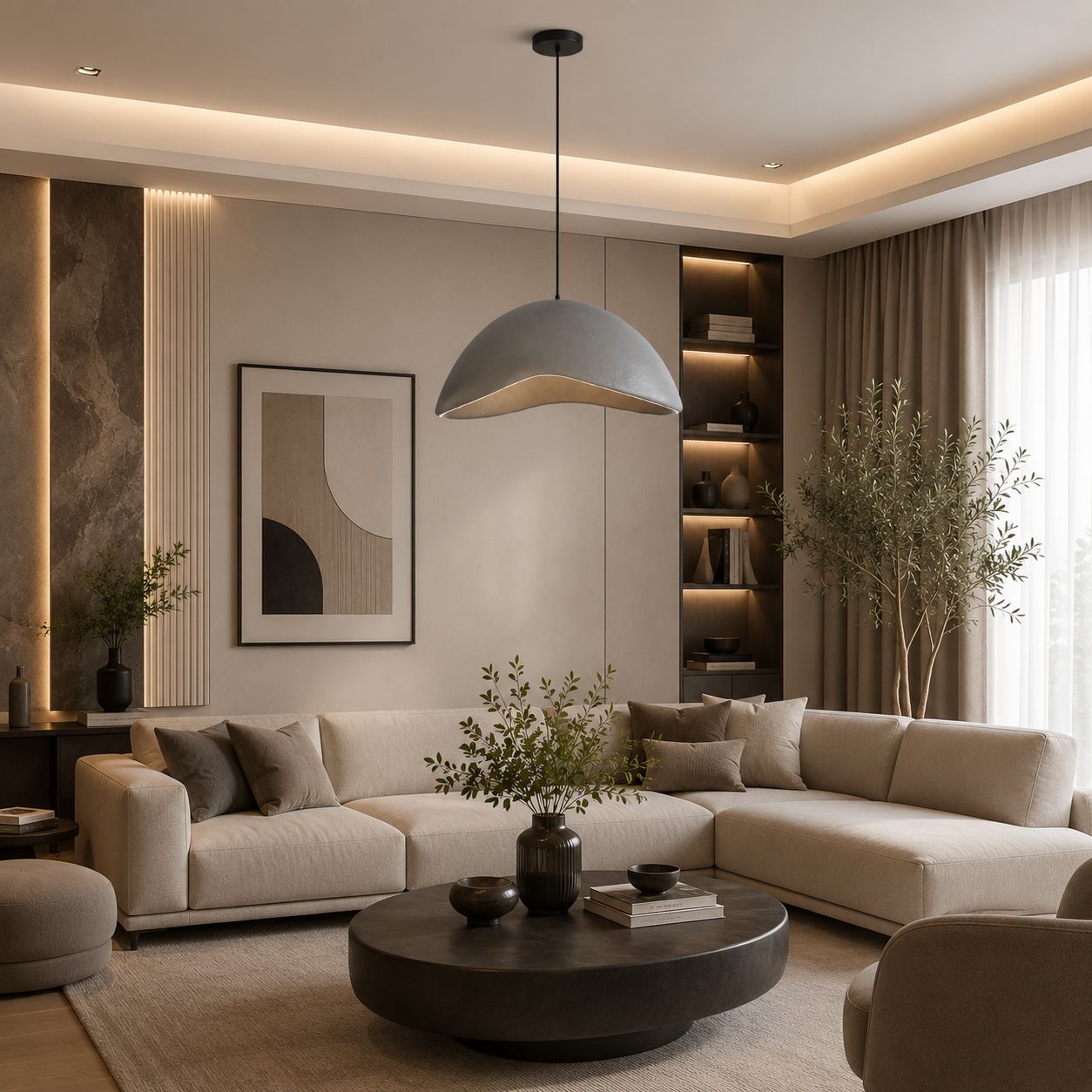 Fiberglass Ceiling Lamp -VL-TBS-353323 - Image 2