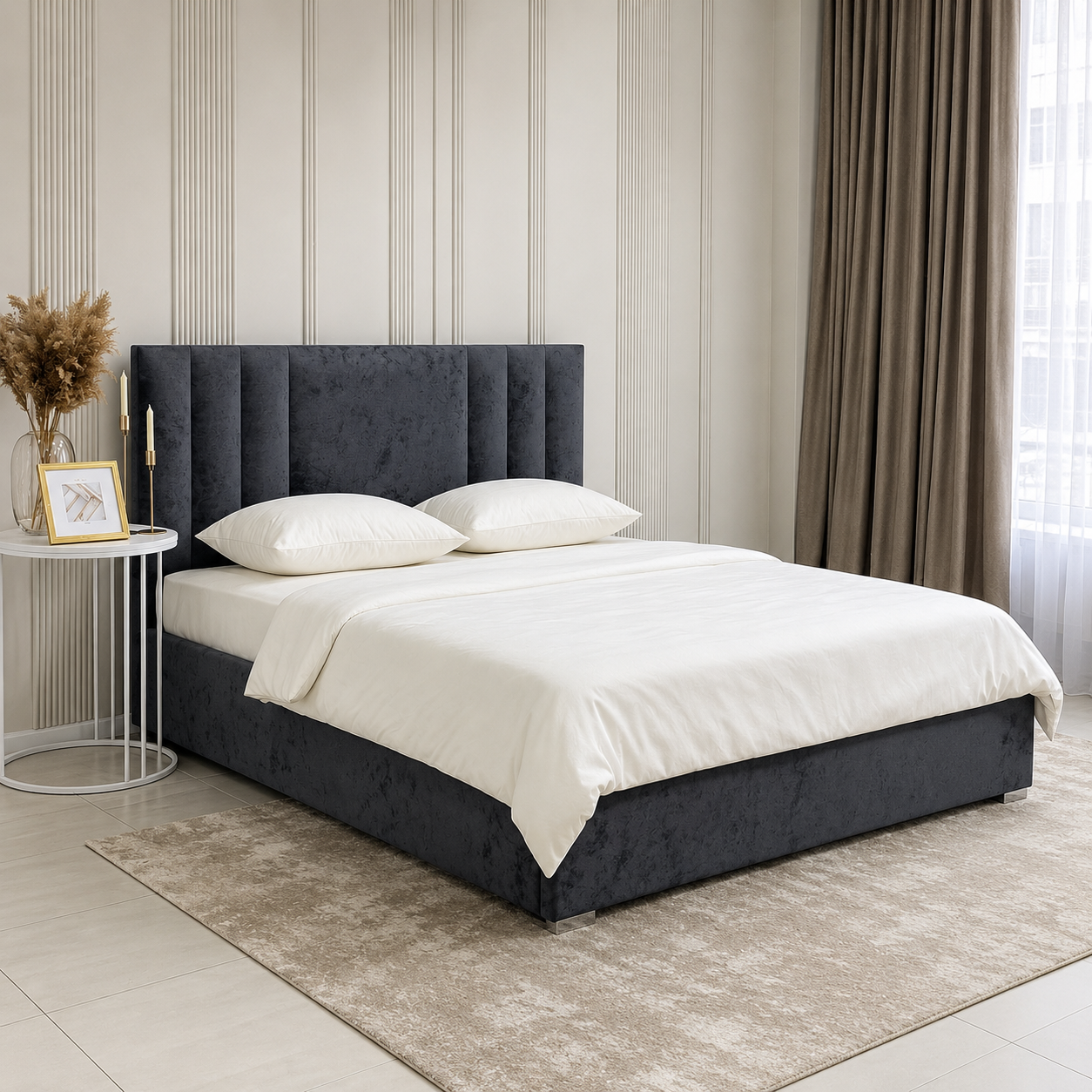 Multi-Size Upholstered Bed