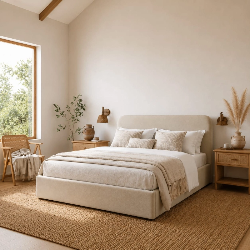 Multi-Size Upholstered Bed